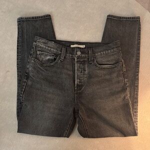 Levi's Black Straight Leg Jeans